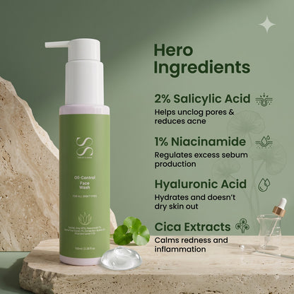 Brightening Oil-Control Face Wash – 50ml