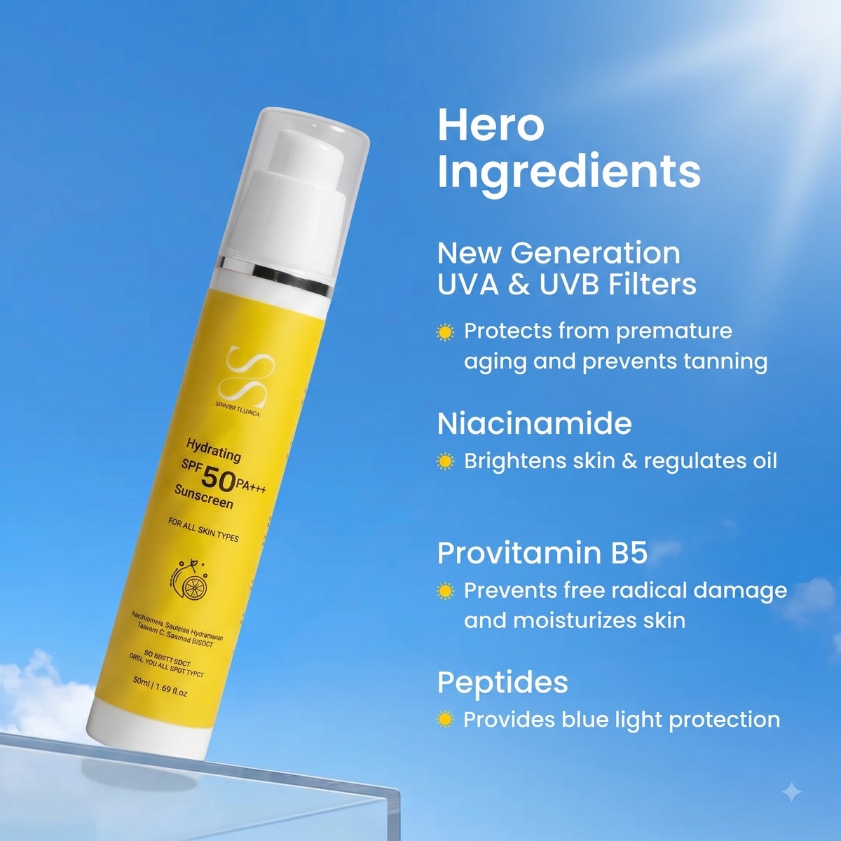 Hydrating Sunscreen SPF 50 – 50ml